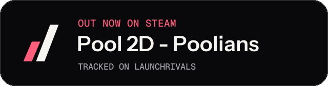 Dark launch badge for Pool 2D - Poolians