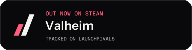 Dark launch badge for Valheim