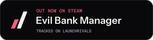 Dark launch badge for Evil Bank Manager