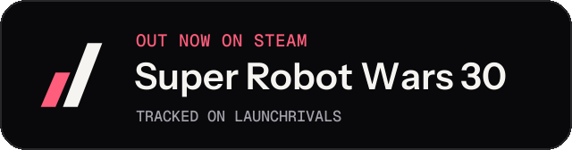 Dark launch badge for Super Robot Wars 30