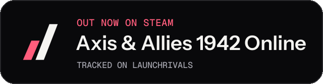 Dark launch badge for Axis & Allies 1942 Online