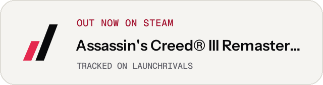 Light launch badge for Assassin's Creed® III Remastered