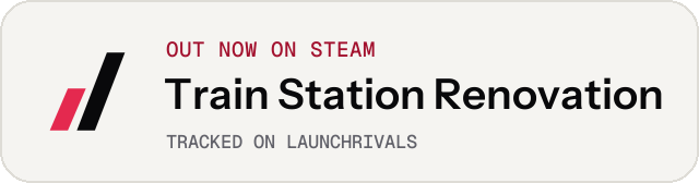 Light launch badge for Train Station Renovation