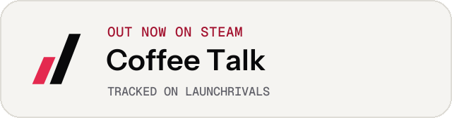 Light launch badge for Coffee Talk