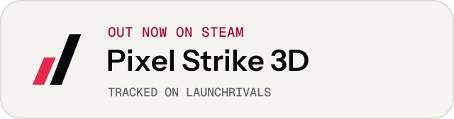 Light launch badge for Pixel Strike 3D