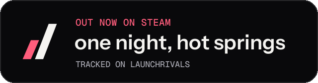 Dark launch badge for one night, hot springs