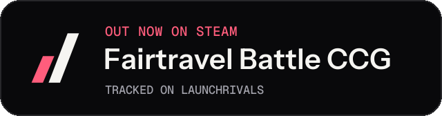 Dark launch badge for Fairtravel Battle CCG