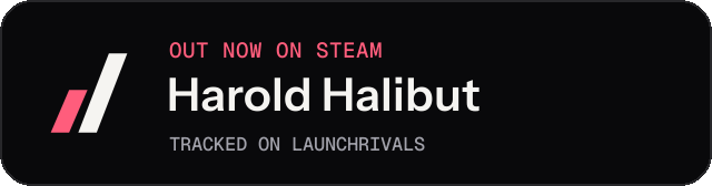 Dark launch badge for Harold Halibut