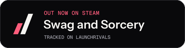 Dark launch badge for Swag and Sorcery