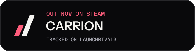 Dark launch badge for CARRION