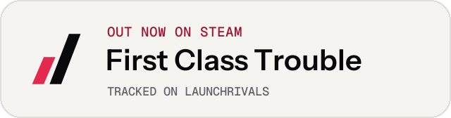 Light launch badge for First Class Trouble