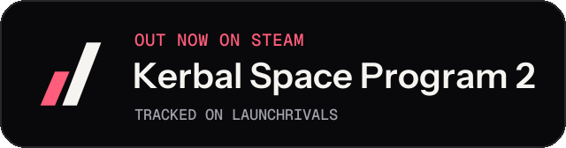Dark launch badge for Kerbal Space Program 2