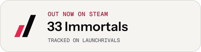Light launch badge for 33 Immortals