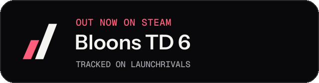 Dark launch badge for Bloons TD 6