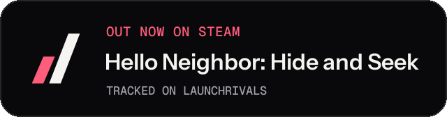 Dark launch badge for Hello Neighbor: Hide and Seek