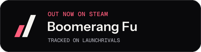 Dark launch badge for Boomerang Fu