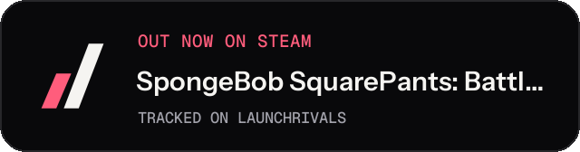 Dark launch badge for SpongeBob SquarePants: Battle for Bikini Bottom - Rehydrated