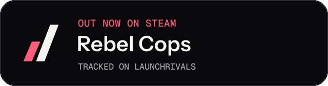 Dark launch badge for Rebel Cops