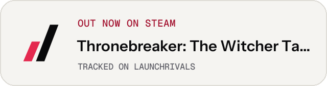 Light launch badge for Thronebreaker: The Witcher Tales