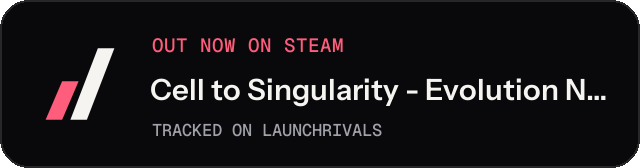 Dark launch badge for Cell to Singularity - Evolution Never Ends