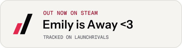 Light launch badge for Emily is Away <3