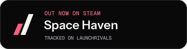Dark launch badge for Space Haven