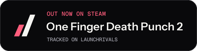Dark launch badge for One Finger Death Punch 2