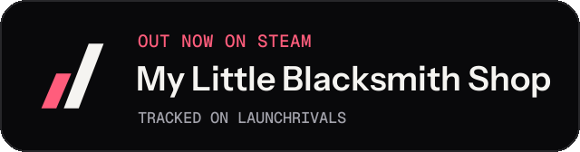 Dark launch badge for My Little Blacksmith Shop