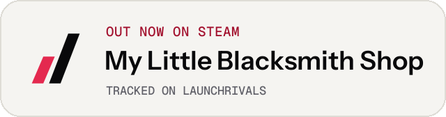 Light launch badge for My Little Blacksmith Shop