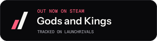 Dark launch badge for Gods and Kings