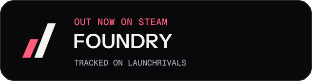 Dark launch badge for FOUNDRY