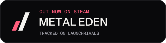 Dark launch badge for METAL EDEN