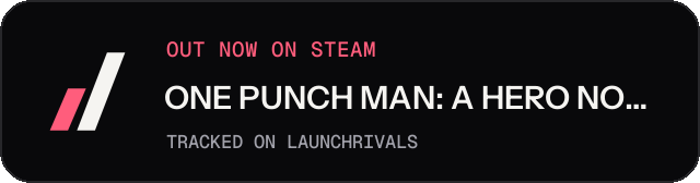 Dark launch badge for ONE PUNCH MAN: A HERO NOBODY KNOWS