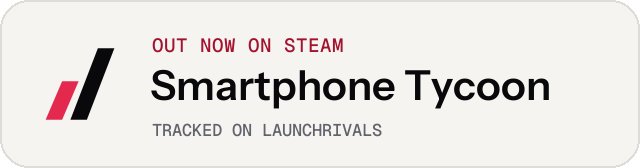 Light launch badge for Smartphone Tycoon
